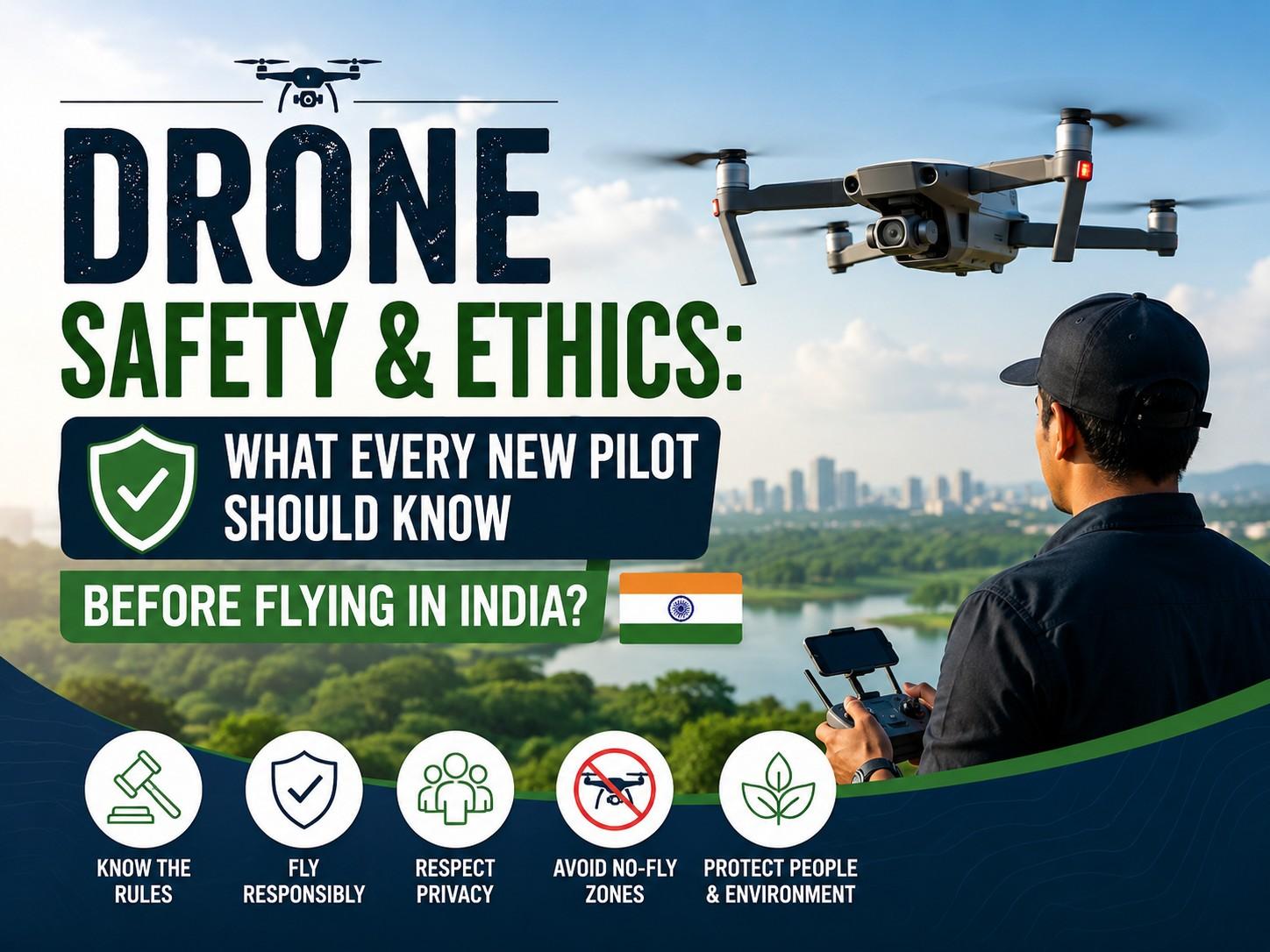 Drone Safety & Ethics: What Every New Pilot Should Know Before Flying in India?