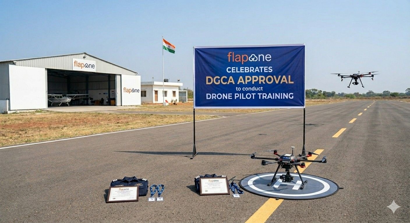 Flapone Aviation got DGCA approval to conduct Drone Pilot Training