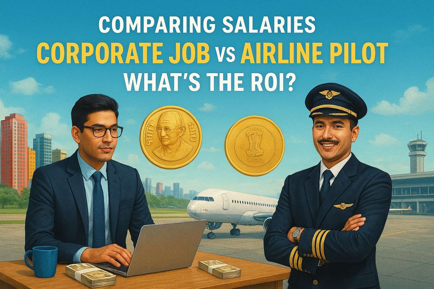 Comparing Salaries: Corporate Job vs Airline Pilot, What's the ROI?
