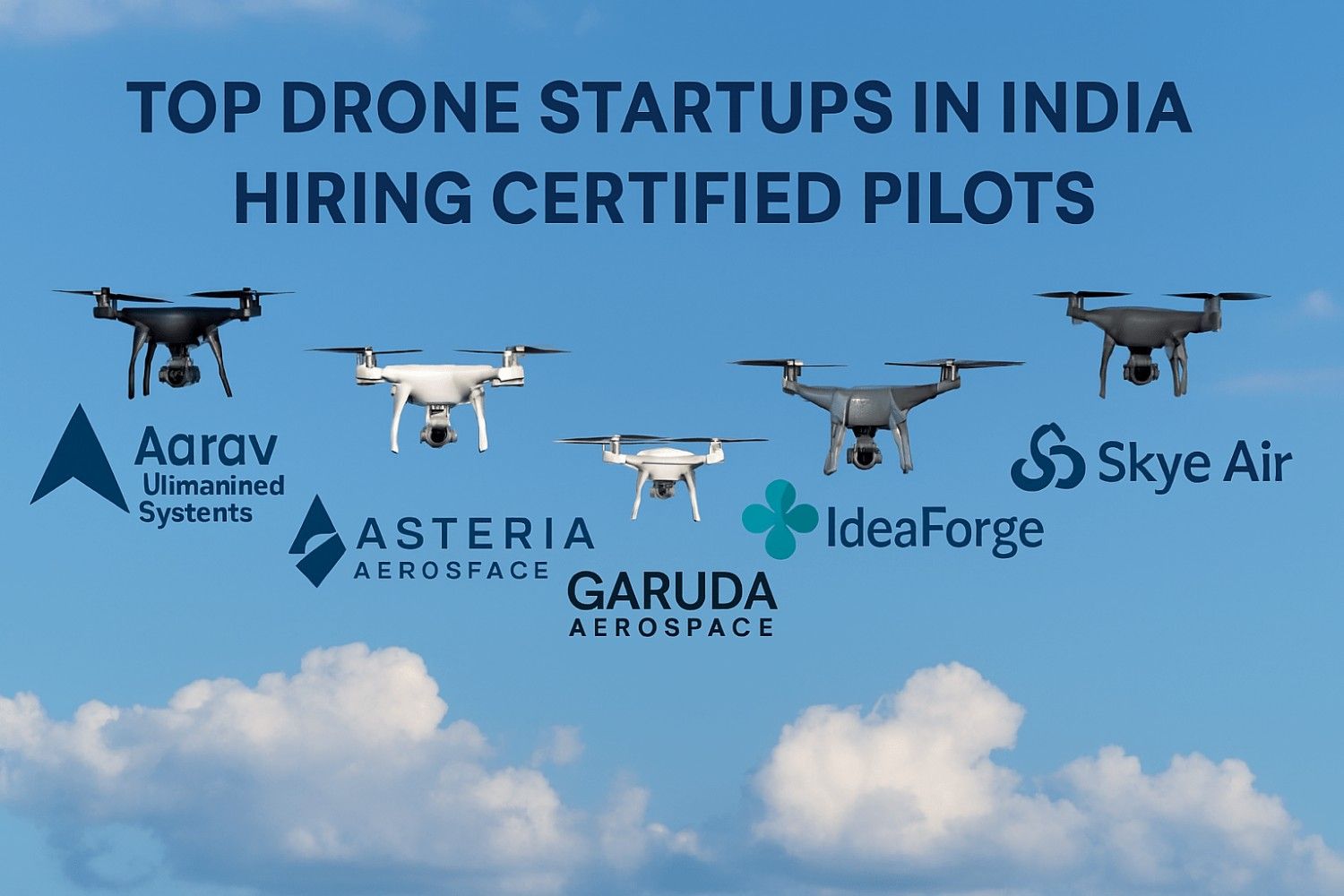 Top Drone Startups in India Hiring Certified Pilots