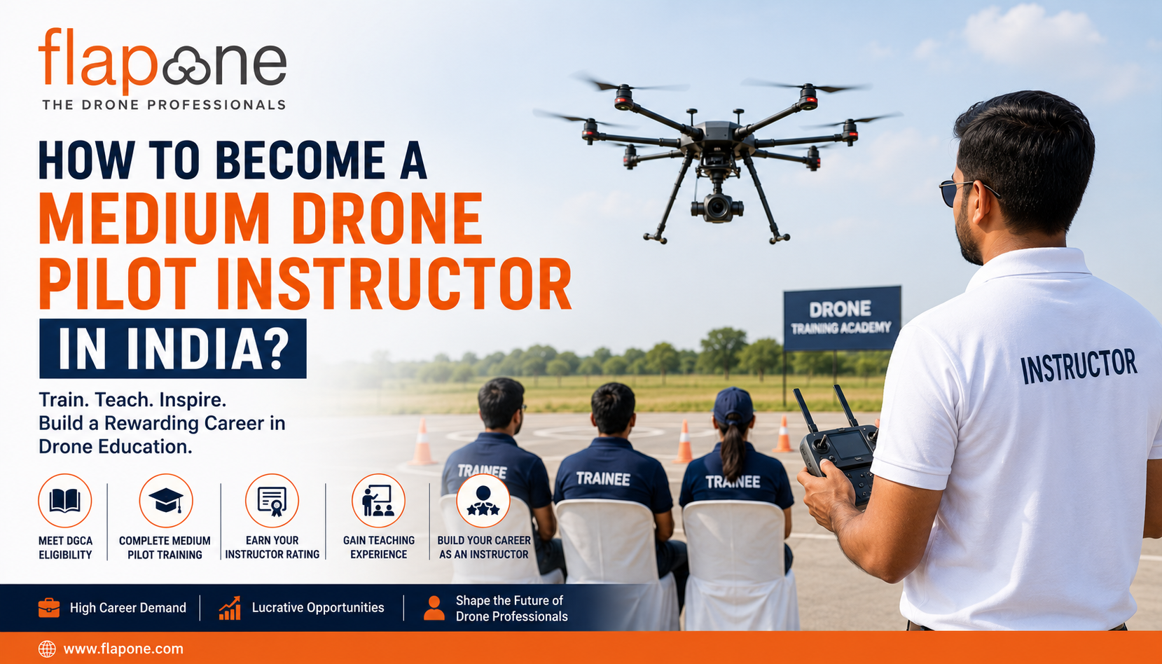 How to Become a Medium Drone Pilot Instructor in India?