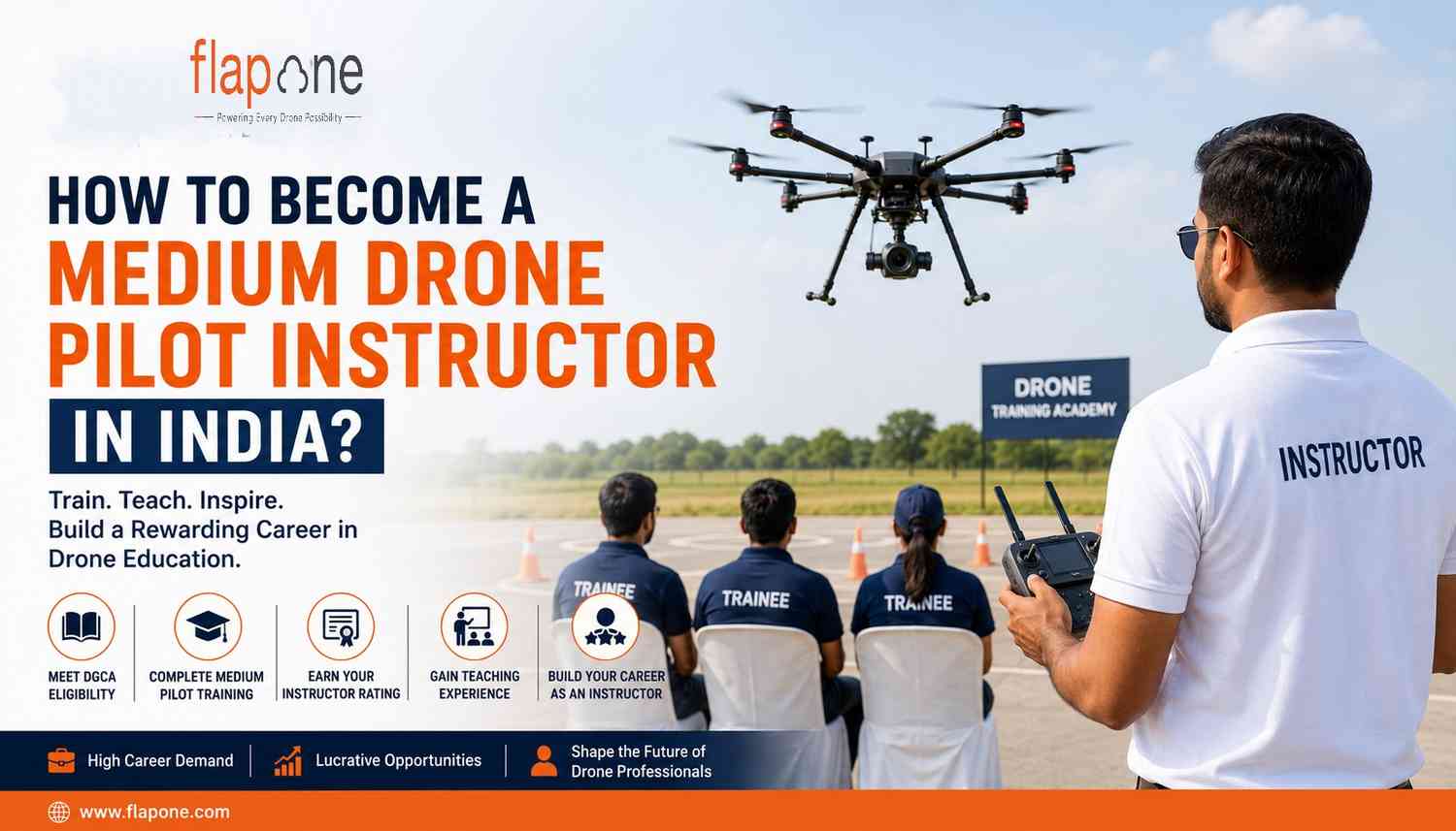 How to Become a Medium Drone Pilot Instructor in India?