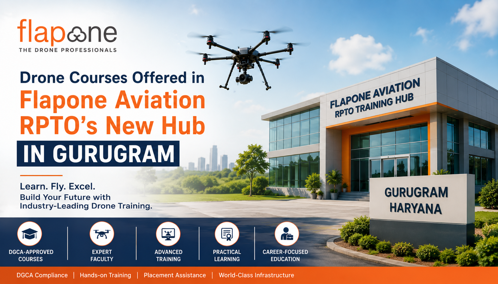 Drone Courses Offered in Flapone Aviation RPTO's New Hub in Gurugram