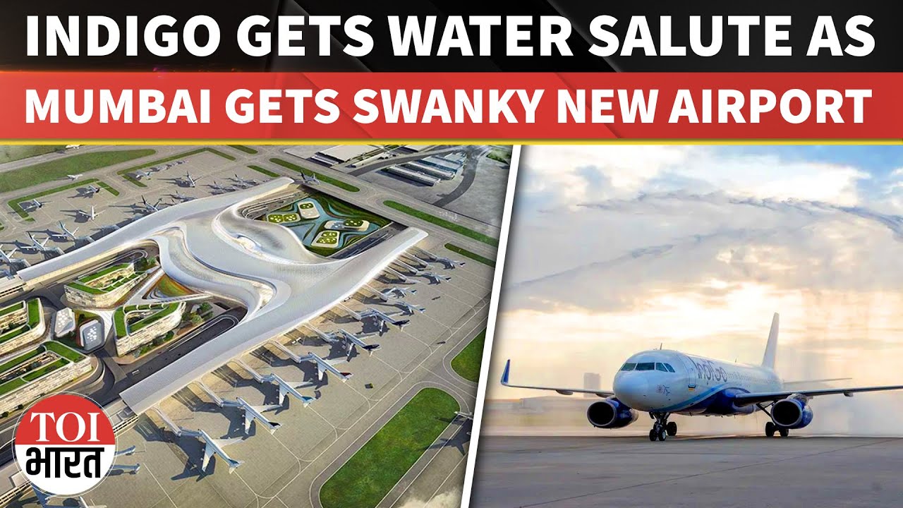 Navi Mumbai International Airport Starts Commercial Flight Operations, With Water Salute to First Landing