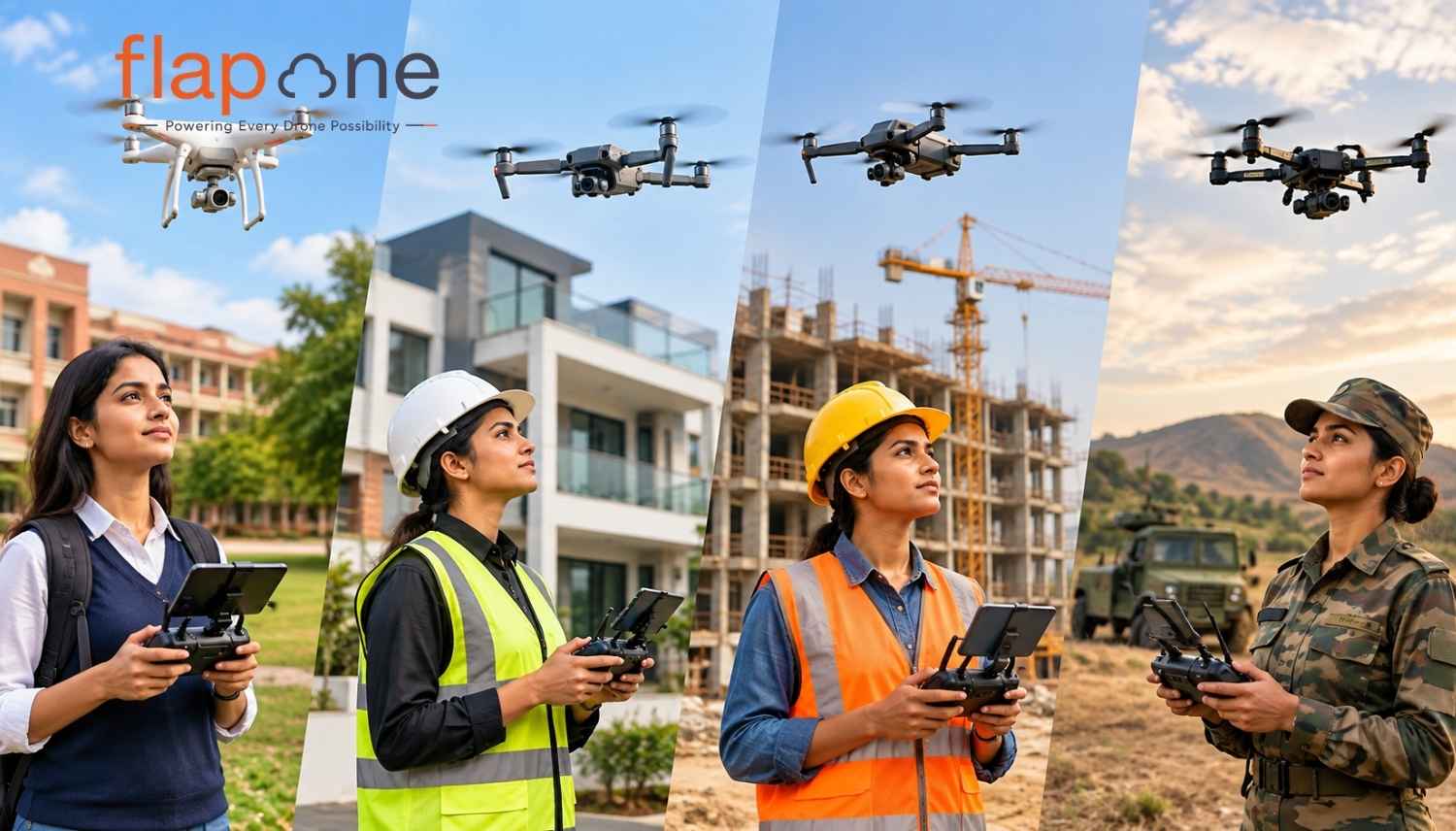 Which are the Top Sectors where Female Drone Pilot Demand is Growing Rapidly?